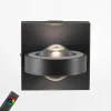 Paul Neuhaus Kinkiety^Kinkiet LED RGB Wi-Fi czarny Q-MIA z pilotem