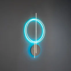 Clearance Paul Neuhaus Kinkiet LED RGB Wi-Fi stalowy Q-ARKOA z pilotem