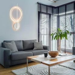 Clearance Paul Neuhaus Kinkiet LED RGB Wi-Fi stalowy Q-ARKOA z pilotem