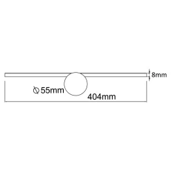 Best Zumaline Kinkiet LED 6W czarny CAMARA
