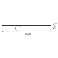 Sale Zumaline Kinkiet minimalistyczny czarny FAD LED