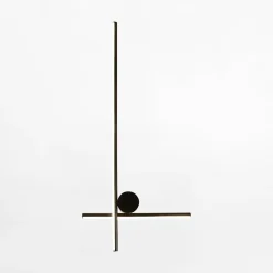 Zumaline Kinkiety^Kinkiet minimalistyczny LED czarny MILL