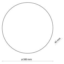 TK Tomasz Krywult Kinkiety^Kinkiet minimalistyczny okrągły biały LUNA NEW 30 cm