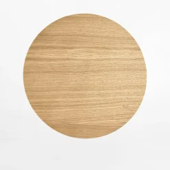 TK Tomasz Krywult Kinkiety^Kinkiet okrągły jasne drewno LUNA WOOD 30 cm