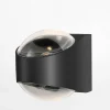 Zumaline Kinkiety^Kinkiet outdoorowy dwustronny IP44 czarny LUCENT