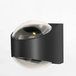 Zumaline Kinkiety^Kinkiet outdoorowy dwustronny IP44 czarny LUCENT