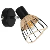 Zumaline Kinkiety^Kinkiet rattan czarny GENT