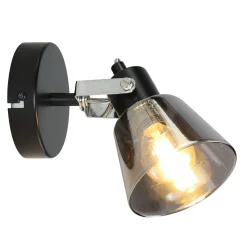 LED-POL Kinkiet reflektor czarny ORO TRINGA