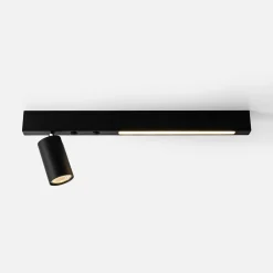 Zumaline Kinkiety^Kinkiet spot LED czarny MANNARI