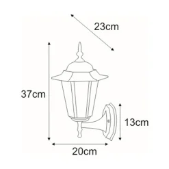 inny Lampy Ogrodowe|Lampy Ogrodowe^Kinkiet zewnętrzny outdoor klasyczny czarny STANDARD UP
