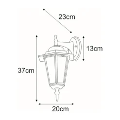 Clearance inny Kinkiet zewnętrzny outdoor klasyczny czarny STANDARD DOWN