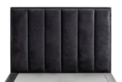 Discount Instilo Łóżko czarne MONA VERTICAL 90 cm