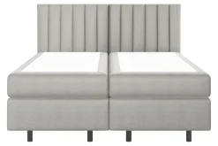 Dzieci inny Łóżka|Łóżka Hotelowe^Łóżko kontynentalne z materacem szare SILLA 80x200 cm