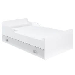 Dzieci Łóżka|Łóżka Dziecięce^Łóżko z materacem szare TOP BABY 80x160
