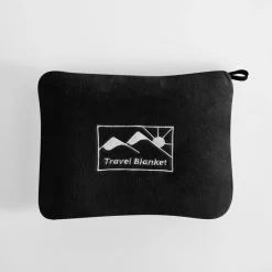 inny Tekstylia Zewnętrzne|Grill I Piknik^Koc podróżny 2w1, czarny, TRAVEL BLANKET 130x160 cm