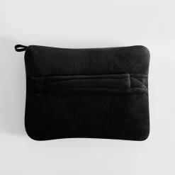 inny Tekstylia Zewnętrzne|Grill I Piknik^Koc podróżny 2w1, czarny, TRAVEL BLANKET 130x160 cm