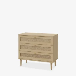 FORTE Komody^Komoda boho z 3 szufladami CALASETTA