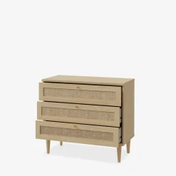 FORTE Komody^Komoda boho z 3 szufladami CALASETTA