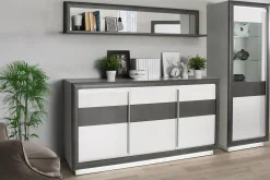 FORTE Komody^Komoda CANNE NEW 2S3D z oświetleniem