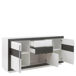 FORTE Komody^Komoda CANNE NEW 2S3D z oświetleniem