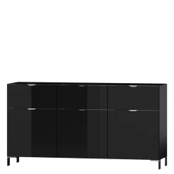 Komody^Komoda czarna BRODWAY 3D3S