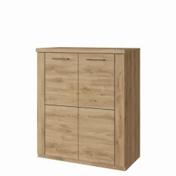 Esteti Komody^Komoda do salonu z 2 wnękami DOORSET