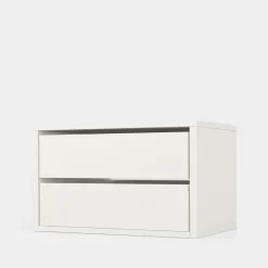 Online ADBOX Komoda do szafy INNER II z 2 szufladami BASIC 75 cm biała