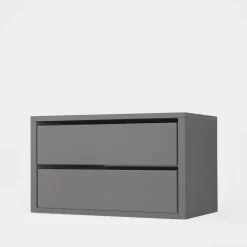 ADBOX Akcesoria Do Szaf^Komoda do szafy z 2 szufladami BASIC 50 szara INNER II