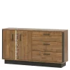 Furni Home Komody^Komoda DORIAN DN3 2D3S z oświetleniem