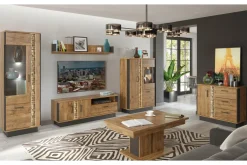 Furni Home Komody^Komoda DORIAN DN2 1D3S z oświetleniem