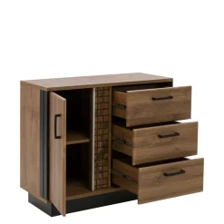 Furni Home Komody^Komoda DORIAN DN2 1D3S z oświetleniem