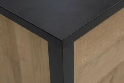 Best FORTE Komoda industrialna szeroka z szufladami i półkami HIGH ROCK