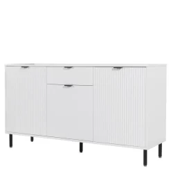Outlet Komoda ryflowana biała WAVE