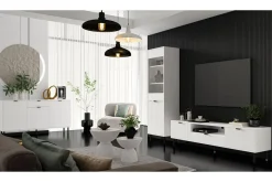 Outlet Komoda ryflowana biała WAVE