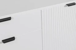 Outlet Komoda ryflowana biała WAVE