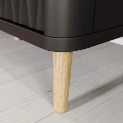 FORTE Komoda ryflowana z szufladami FIXSMILE 158 cm