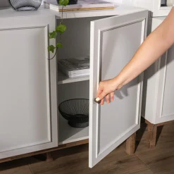 Clearance FORTE Komoda szara z szufladą PENKRIDGE 149.6 cm