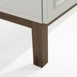 Clearance FORTE Komoda szara z szufladą PENKRIDGE 149.6 cm
