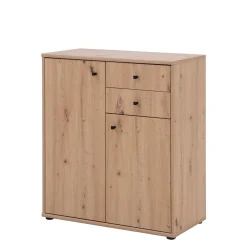 FORTE Komody^Komoda TEMPRA 2 niska 2D2S, dąb artisan