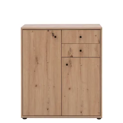 FORTE Komody^Komoda TEMPRA 2 niska 2D2S, dąb artisan
