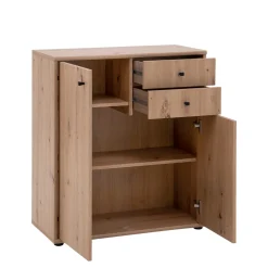 FORTE Komody^Komoda TEMPRA 2 niska 2D2S, dąb artisan