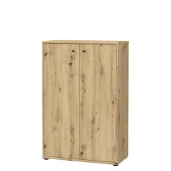 FORTE Komody^Komoda TEMPRA 2 wysoka 2D dąb artisan