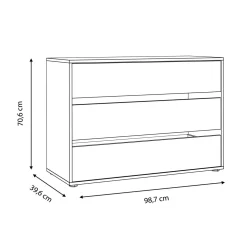 Discount FORTE Komoda wewnętrzna TWTK24-A06