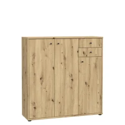 Best FORTE Komoda wysoka TEMPRA 2 3D2S dąb artisan