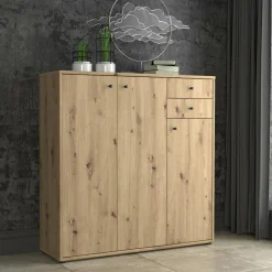 Best FORTE Komoda wysoka TEMPRA 2 3D2S dąb artisan