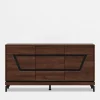 Sale Furni Home Komoda z czarnym dekorem VERO 163.5 cm