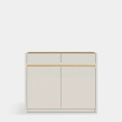 FORTE Komody^Komoda z oświetleniem OAK SQUERE 105,3 cm