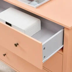 Dzieci inny Komody Dla Dzieci|Komody^Komoda z szufladami brzoskwiniowa TIXER