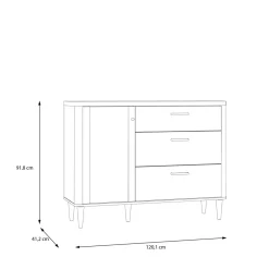 FORTE Komody^Komoda z szufladami LACETTI 120 cm