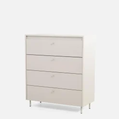 Outlet LENART Komoda z szufladami na metalowych nóżkach TORINO kaszmir